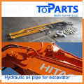 Pipe Fittings Hydraulic oil pipe for adding a hydraulic hammer to excavator